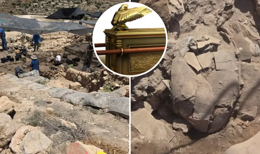 Pesquisadores encontraram ruínas em Siló que podem estar ligadas ao Tabernáculo onde a Arca da Aliança permaneceu, segundo relatos bíblicos. Foto: Antiga Shiloh/Facebook